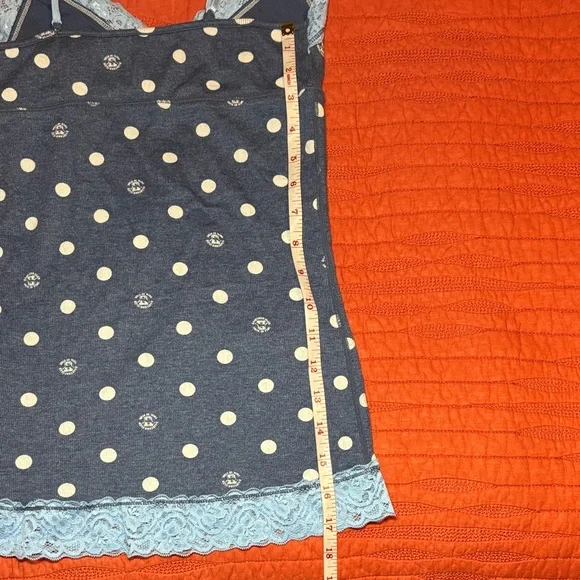 PINK VS Polka Dot Lace Trim Cami Top - Picture 4 of 5